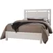 Lodge and Loft Soft White King Floating Panel Bed