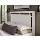 Lodge and Loft Soft White King Floating Panel Bed