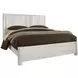 Lodge and Loft Soft White King Radius Poster Bed