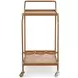 Dash Bleached Burl Bar Cart