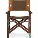Felix Camel Leather And Olive Canvas Camp Chair