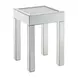 Noralie Silver Small Square End Table
