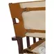 Felix Camel Leather And Cream Canvas Camp Chair