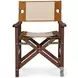 Felix Camel Leather And Cream Canvas Camp Chair