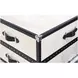 Hawkins Real Vellum And Black Leather Cocktail Trunk
