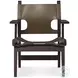 Milo Olive Leather Camp Chair