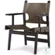 Milo Olive Leather Camp Chair