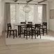 Austin Natural Mango and Black Rectangular Counter Height Dining Room Set