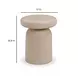 Lydia Cream Outdoor Round Side Table