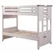 Beach Comber Weathered White and Sand Twin Bunk Bed
