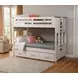 Beach Comber Weathered White and Sand Twin Bunk Bed with Trundle Unit