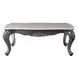 Ariadne Gray and Platinum Rectangular Marble Top Cocktail Table
