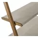 Emory Brown and Cream Leather Book Shelf