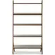 Emory Brown and Cream Leather Book Shelf