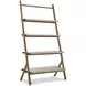 Emory Brown and Cream Leather Book Shelf