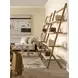 Emory Brown and Cream Leather Book Shelf