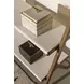 Emory Brown and Cream Leather Book Shelf