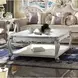Picardy Antique Pearl Square Cocktail Table