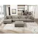 Traverse Taupe Ottoman