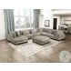 Traverse Taupe Ottoman
