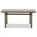 Axel Beige and Brown Rectangular Cocktail Table