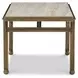 Axel Beige and Brown Rectangular Cocktail Table