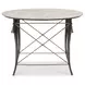 Belvedere Beige and Gray 44" Round Stone Top Center Table
