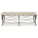 Belvedere Beige and Gray Rectangular Cocktail Table
