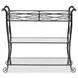 Belvedere Gray and Gold Bar Cart