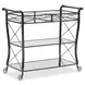 Belvedere Gray and Gold Bar Cart