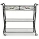 Belvedere Gray and Gold Bar Cart