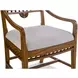 Dahlia Gray Upholstered Arm Chair