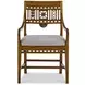 Dahlia Gray Upholstered Arm Chair