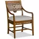 Dahlia Gray Upholstered Arm Chair