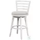 Meadowbrook Whitewash Swivel Bar Stool