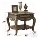 Ragenardus Vintage Oak Rectangular End Table
