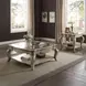 Chelmsford Antique Taupe Glass Top Occassional Table Set