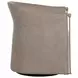 Aria Meg Taupe and Ivanhoe Mineral Upholstered Swivel Lounge Chair