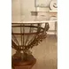 Venetian Cream and Brown 50" Round Center Dining Table
