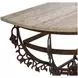 Venetian Brown and Cream Demilune Top Console Table