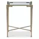 Iron Transparent and Gold Rectangular Occasional Table Set