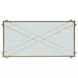 Iron Transparent and Gold Rectangular Occasional Table Set