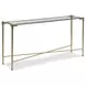 Iron White and Bronze Rectangular Console Table