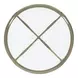 Kensington Transparent and Gold Round Occasional Table Set