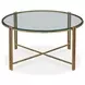 Kensington Transparent and Gold Round Occasional Table Set