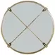 Kensington Transparent and Gold Round Occasional Table Set
