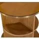 Hunter Brown Round Side Table