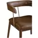 Nina Brown Leather Upholstered Dining Chair