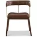 Nina Brown Leather Upholstered Dining Chair