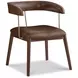 Nina Brown Leather Upholstered Dining Chair